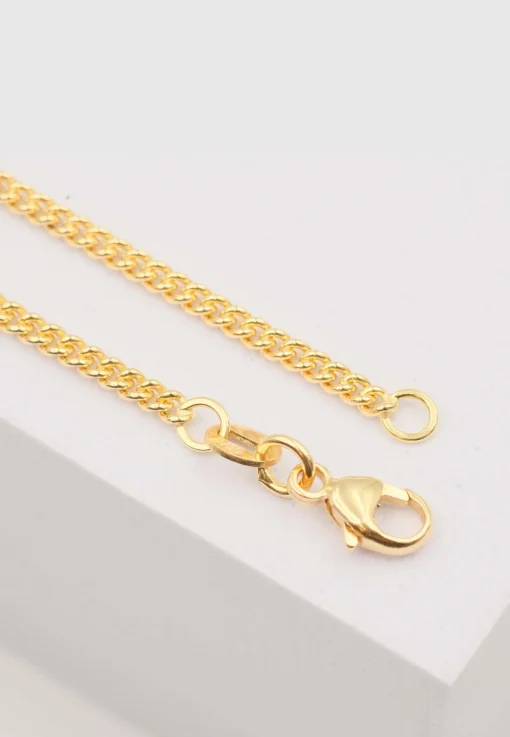 Collier Panzer Gelbgold 750, 2.1mm, 45cm