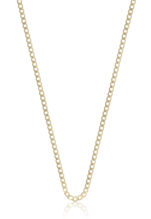 Collier Panzer Gelbgold 750, 2.4mm, 45cm