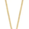 Collier Panzer Gelbgold 375, 4mm, 50cm