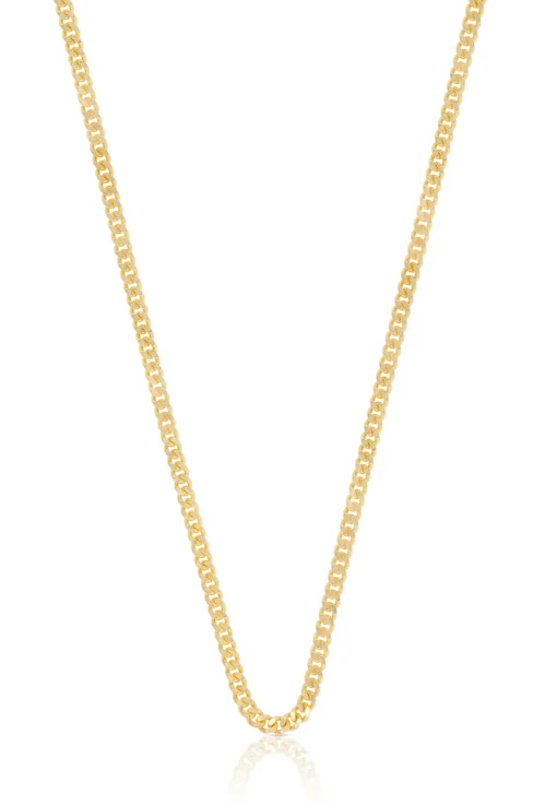 Collier Panzer Gelbgold 750, 2mm, 45cm