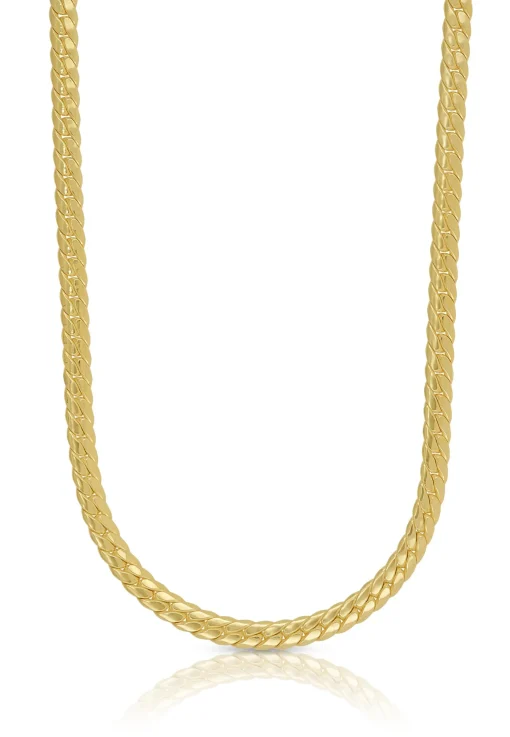 Collier Panzer Gelbgold 750, 3.6mm, 50cm