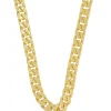 Collier Panzer Gelbgold 750, 6mm, 50cm