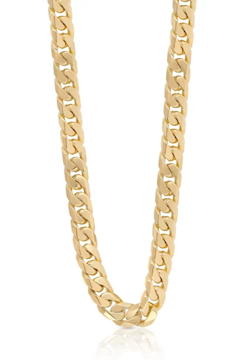 Collier Panzer Gelbgold 750, 7mm, 45cm