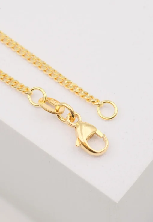 Collier Panzer Gelbgold 750, 1.7mm, 55cm