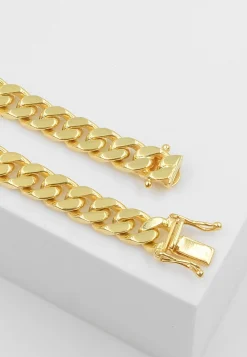 Collier Panzer Gelbgold 750, 6mm, 50cm