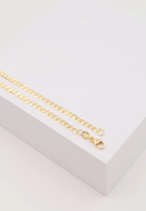 Collier Panzer Gelbgold 750, 3.1mm, 55cm