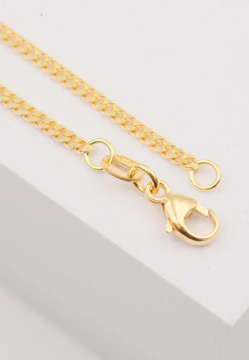 Collier Panzer Gelbgold 375, 1.7mm, 42cm