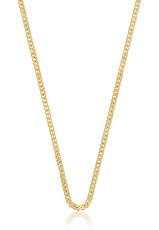 Collier Panzer Gelbgold 750, 2.4mm, 50cm