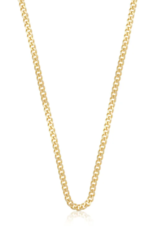 Collier Panzer Gelbgold 750, 3.4mm, 55cm