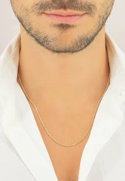 Collier Panzer Gelbgold 585, 1.7mm, 45cm
