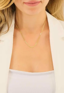 Collier Panzer Gelbgold 750, 2mm, 45cm