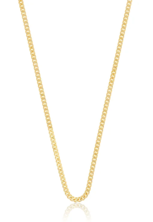 Collier Panzer Gelbgold 750, 2.1mm, 55cm