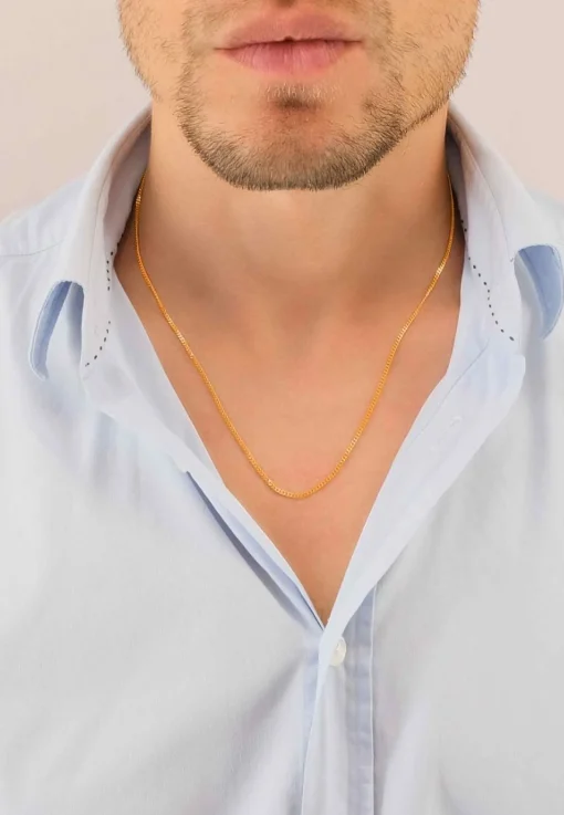 Collier Panzer Rotgold 750, 1.7mm, 45cm