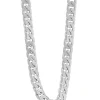 Collier Panzer Weissgold 750, 7mm, 45cm