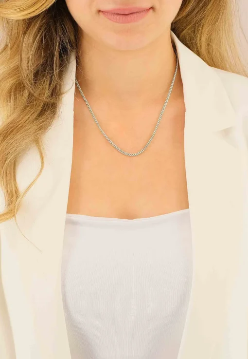Collier Panzer Weissgold 750, 2.7mm, 45cm