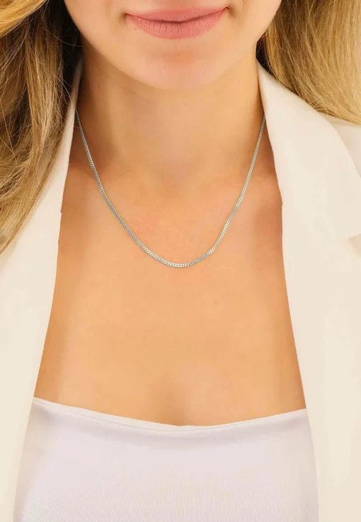 Collier Panzer Weissgold 750, 1.8mm, 40cm