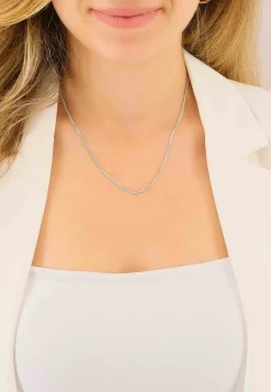 Collier Panzer Weissgold 750, 1.6mm, 55cm