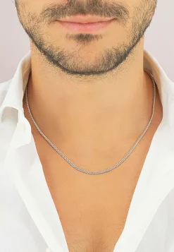 Collier Panzer Weissgold 750, 2.4mm, 50cm