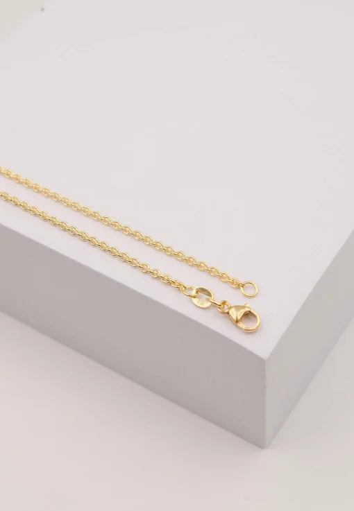 Collier Rundanker Gelbgold 750, 2mm, 50cm