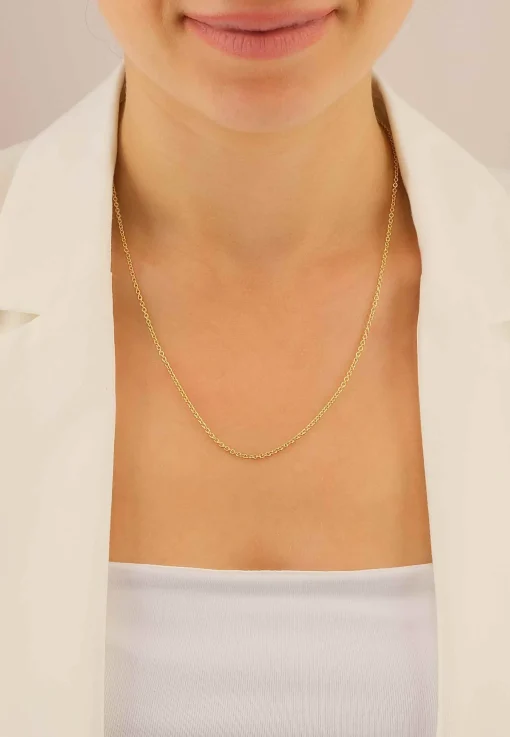 Collier Rundanker Gelbgold 750, 2mm, 50cm