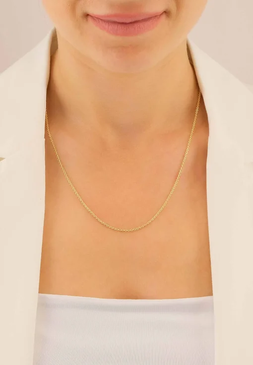 Collier Rundanker Gelbgold 750, 1.7mm, 50cm