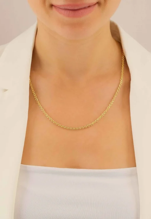 Collier Rundanker Gelbgold 750, 3.1mm, 50cm