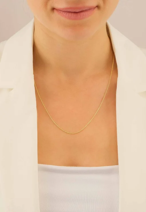 Collier Rundanker Gelbgold 375, 1.3mm, 38cm
