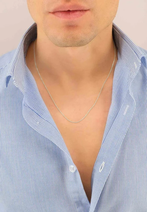 Collier Rundanker Weissgold 750, 1.1mm, 42cm