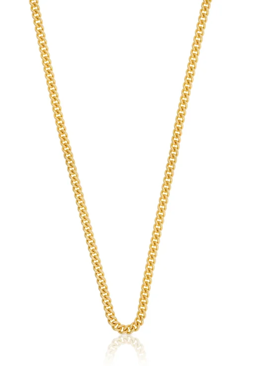 Collier Rundpanzer Gelbgold 750, 2.8mm, 50cm