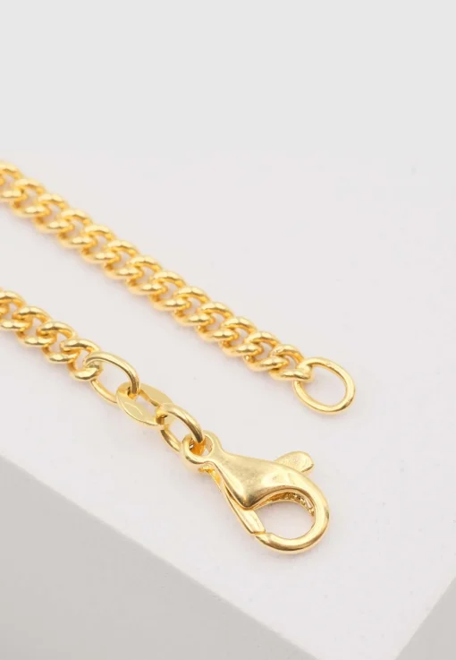 Collier Rundpanzer Gelbgold 750, 2.8mm, 50cm