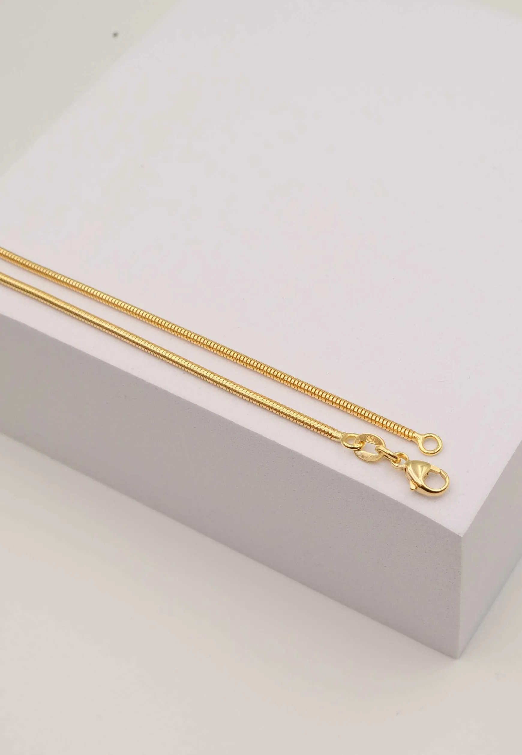 Collier Schlange Gelbgold 750, 1.6mm, 42cm