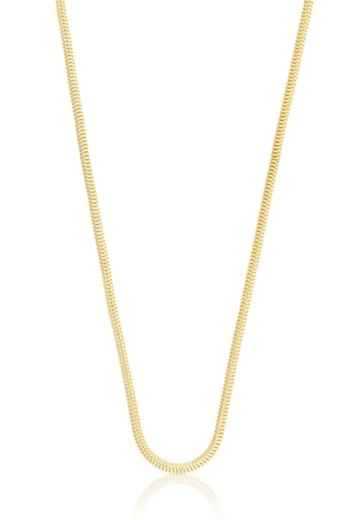 Collier Schlange Gelbgold 750, 1.6mm, 55cm