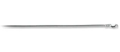 Collier Schlange Weissgold 750, 2mm, 55cm