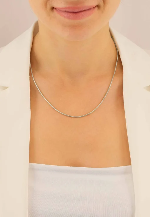 Collier Schlange Weissgold 750, 1.6mm, 50cm