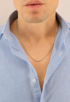 Collier Schlange Weissgold 750, 1.6mm, 50cm