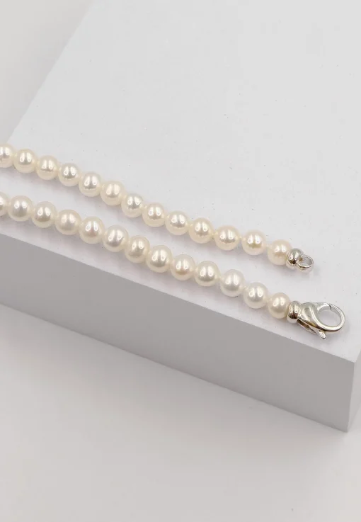 Collier Silber 925 Süsswasserperle 6-6.5mm