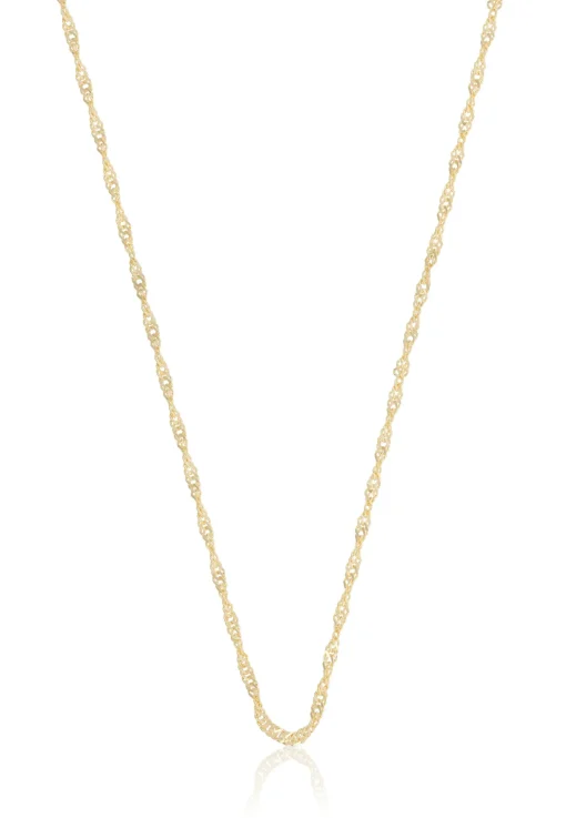 Collier Singapur Gelbgold 375, 1.5mm, 50cm