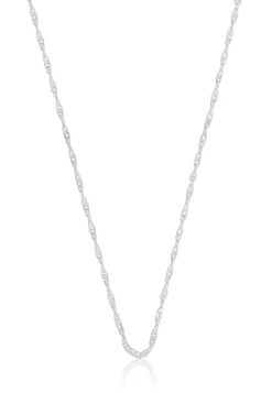 Collier Singapur Weissgold 750, 1.6mm, 45cm