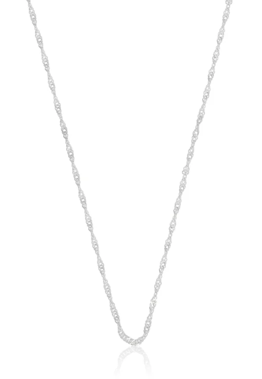 Collier Singapur Weissgold 375, 1.5mm, 42cm
