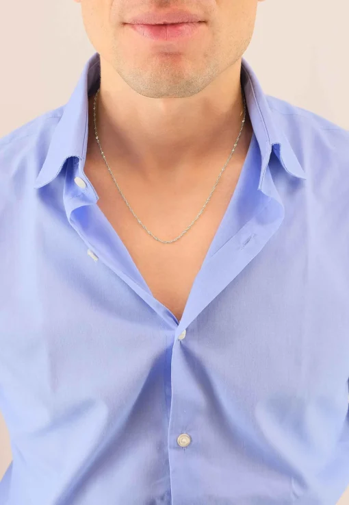 Collier Singapur Weissgold 375, 1.5mm, 42cm