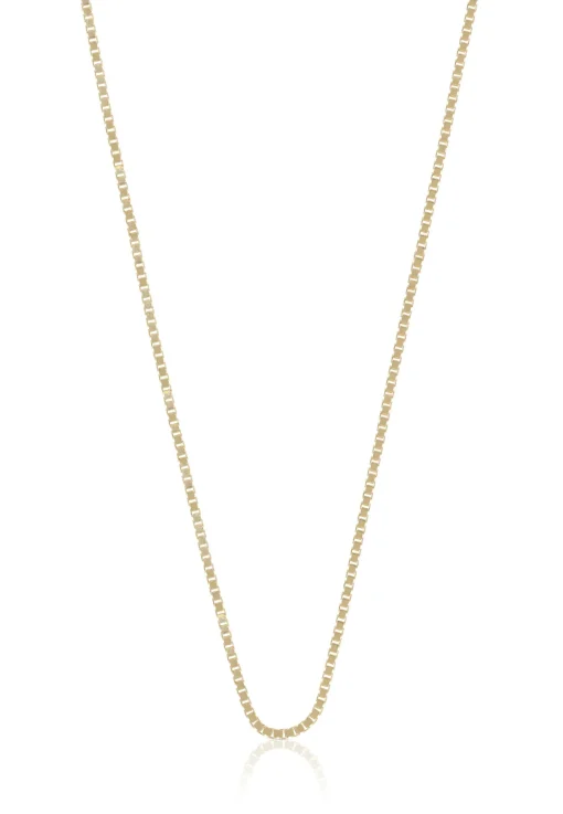 Collier Venezianer Gelbgold 750, 1mm, 45cm