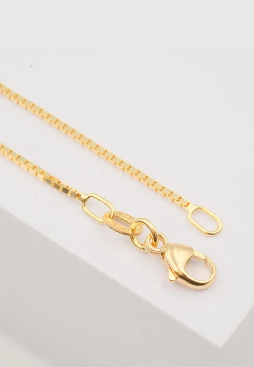 Collier Venezianer Gelbgold 750, 1mm, 45cm