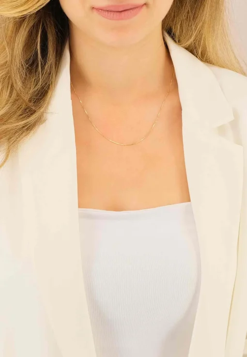 Collier Venezianer Gelbgold 750, 0.6mm, 40cm