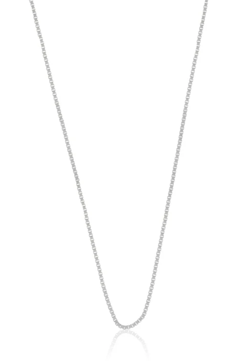 Collier Venezianer Weissgold 375, 0.9mm, 45cm