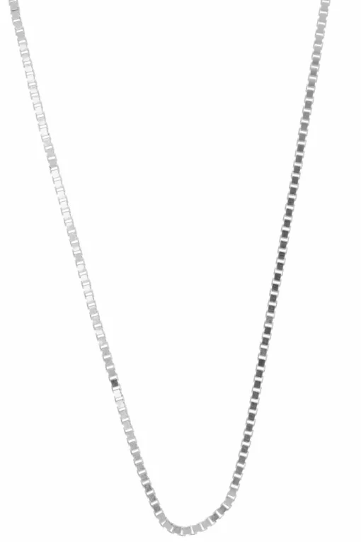 Collier Venezianer Weissgold 750, 1mm, 45cm
