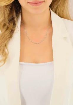 Collier Venezianer Weissgold 750, 0.8mm, 38cm