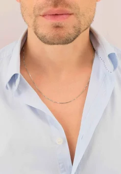 Collier Venezianer Weissgold 750, 0.8mm, 38cm