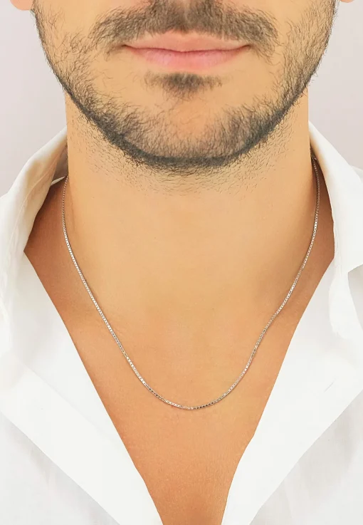 Collier Venezianer Weissgold 585, 1.1mm, 38cm