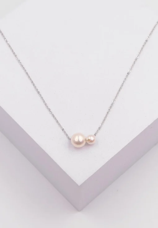 Collier Weissgold 750 Akoya Perle 5-8mm