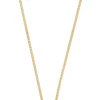 Collier Zopf Gelbgold 375, 1.65mm, 55cm